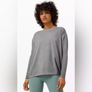 Lululemon Back in Action Long Sleeve Short - Fade Grey